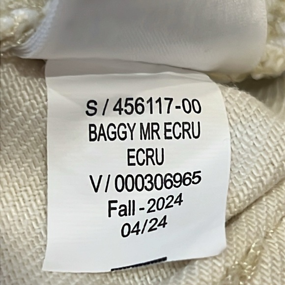 NWT Gap Wide-Leg Baggy Mid-Rise Cream Pants Size 8 Petite Relaxed Fit - Picture 15 of 16